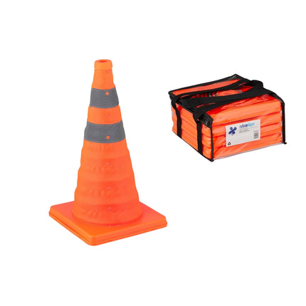 Collapsible pylons in a set of 4