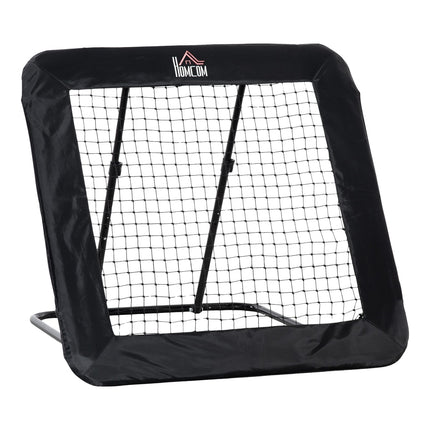 Collapsible soccer goal & rebound wall, 5-level adjustable net