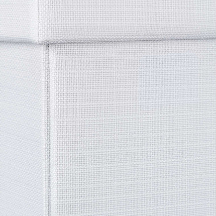 Collapsible stool with linen fabric storage