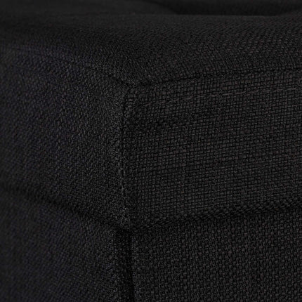 Collapsible stool with linen fabric storage