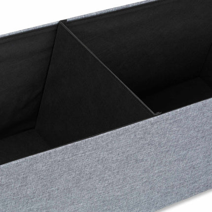Collapsible storage bench linen fabric