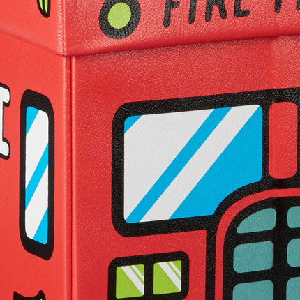 Collapsible toy box with storage space