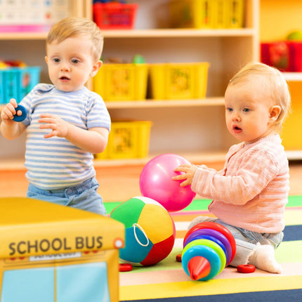 Collapsible toy box with storage space