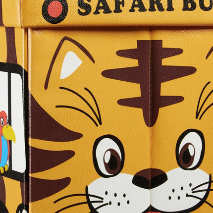 Collapsible toy box with storage space