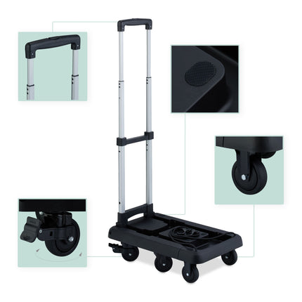 Collapsible transport trolley