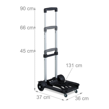 Collapsible transport trolley