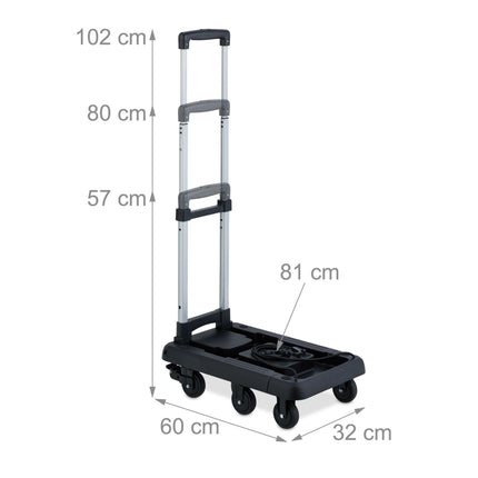 Collapsible transport trolley