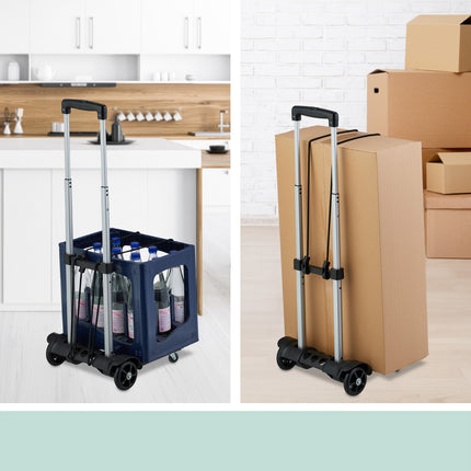 Collapsible transport trolley