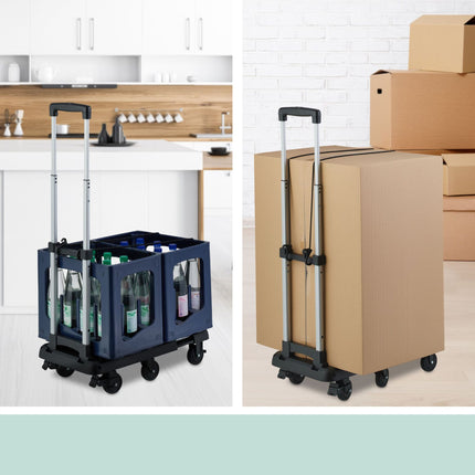 Collapsible transport trolley