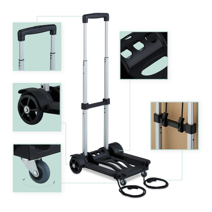 Collapsible transport trolley