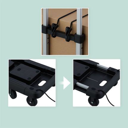Collapsible transport trolley