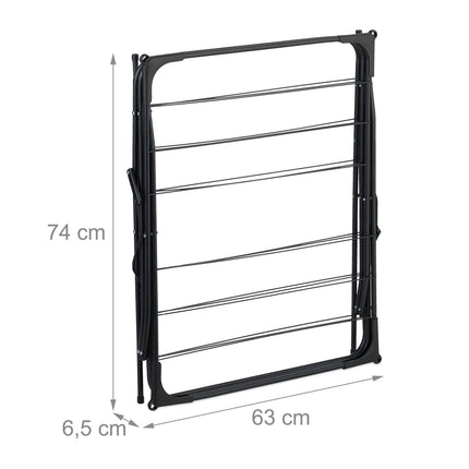 Collapsible washing rack with 50 clips