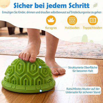 Colorful PVC Balancing Stones for Kids – Set of 8