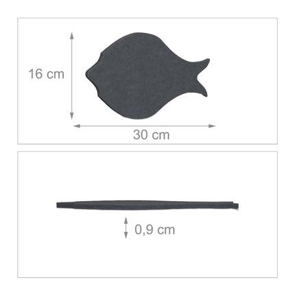 Colorful pin board made of felt - fish - 12 pcs