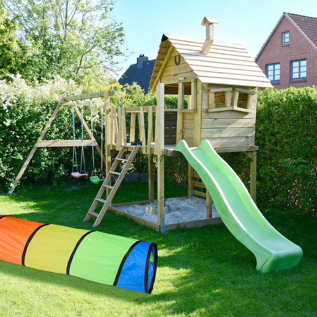 Colorful play tunnel