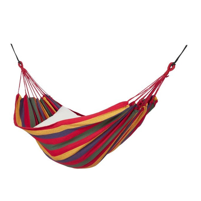 Colorful striped cotton hammock
