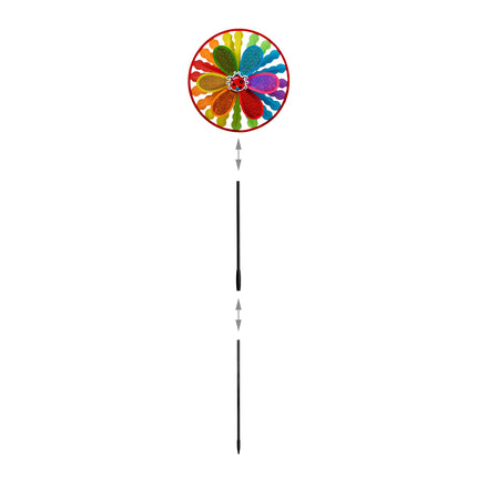 Colorful windmill for bird repellers