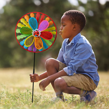 Colorful windmill for bird repellers