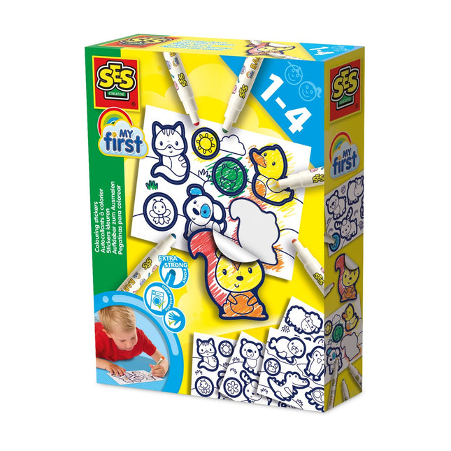 Coloring Stickers for Kids, Fun Art Supplies, 100 Stickers