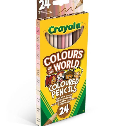 Coloured Pencils, 24 Count, Crayola Colours of the World