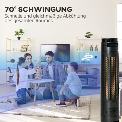 2-in-1 tower fan and air cooler, 4 modes, remote control