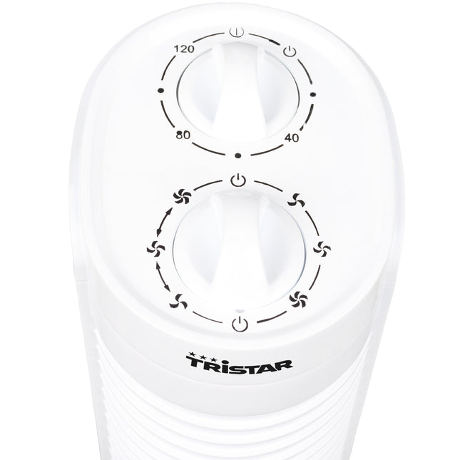 Column fan with timer
