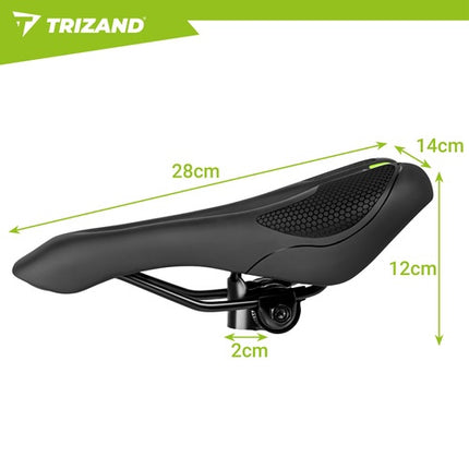 Comfortable Bicycle Seat with Cushioning Foam, 28x14cm