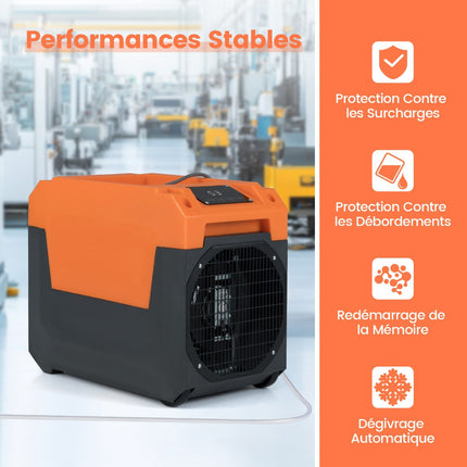 Commercial Dehumidifier 66 L/Day, Pump Drain, 167 m²