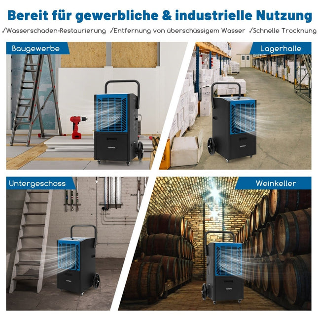 Commercial Dehumidifier with Pump, 66L/Day Capacity