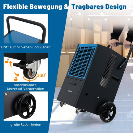 Commercial Dehumidifier with Pump, 66L/Day Capacity