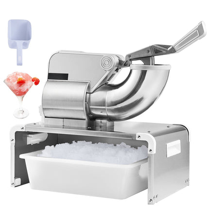 Commercial Electric Ice Shaver, 350W 300kg/h, 4-Blade