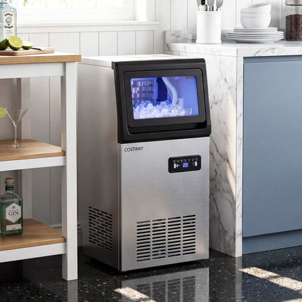 Commercial Ice Maker, 50kg/Day, 11kg Storage Capacity