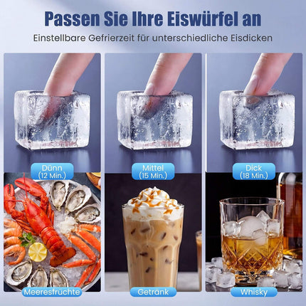 Commercial Ice Maker, 50kg/Day, 11kg Storage Capacity