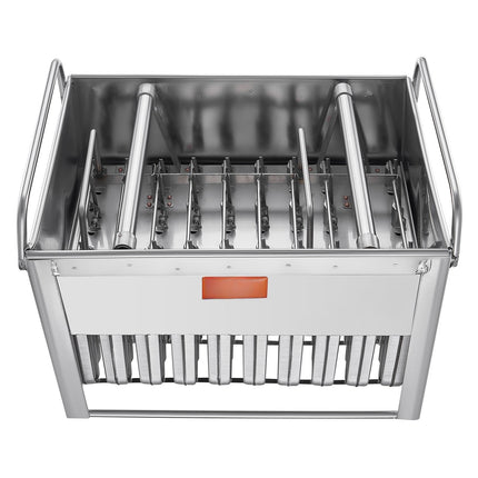 Commercial Popsicle Molds, 40-Cavity Stainless Steel with Sticks
