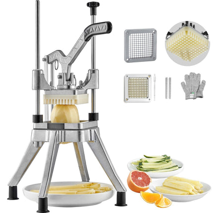Commercial Vegetable Chopper, 1/4 Inch Stainless Blade