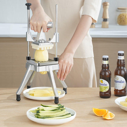 Commercial Vegetable Chopper, 3/8 in Blade, Stainless Steel