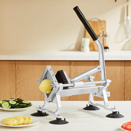 Commercial Vegetable Slicer, 3/8-Inch Manual, Suction Feet