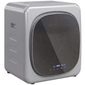 Compact 2.5kg Vent Dryer, Stainless Steel Drum, Silver