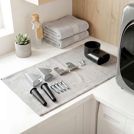 Compact 2.5kg Vent Dryer, Stainless Steel Drum, Silver