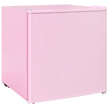 Compact 35L Freezer with Reversible Door, Pink