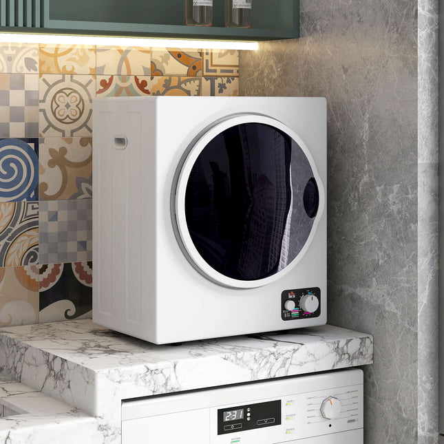 Compact Clothes Dryer, 360 Turbo Drum, 4kg Capacity