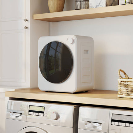 Compact Clothes Dryer, 4kg, 5 Programs, 800W/400W, White