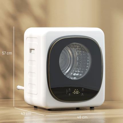 Compact Clothes Dryer, 4 kg Capacity, 5 Modes, Timer