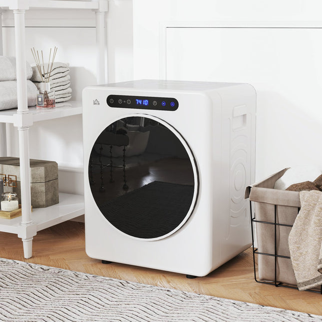 Compact Clothes Dryer, 4 kg Capacity, Touch Control, White