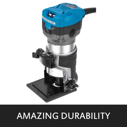 Compact Router 800W, Variable Speed, Plunge and Tilt Base