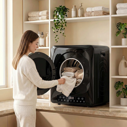 Compact Vented Tumble Dryer, 5kg, 1000W, Black