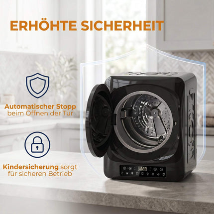 Compact Vented Tumble Dryer, 5kg, 1000W, Black