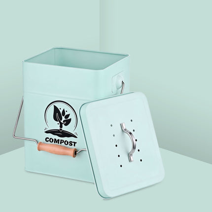 Compost Bin, 6L Kitchen Caddy With Odour Filter Lid