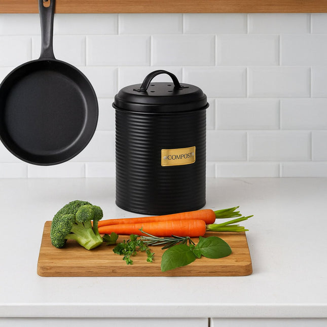 Compost Bin with Odour Filter, 2.5L Capacity