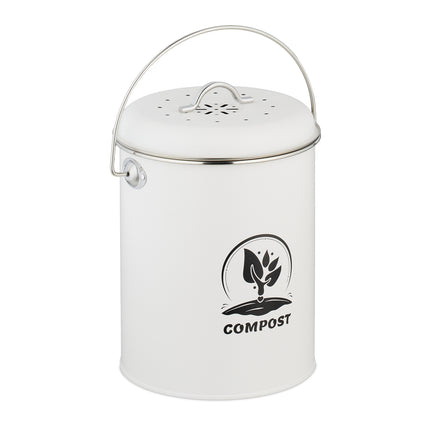 Compost Bin with Odour Filter, 5.5 Litre Capacity